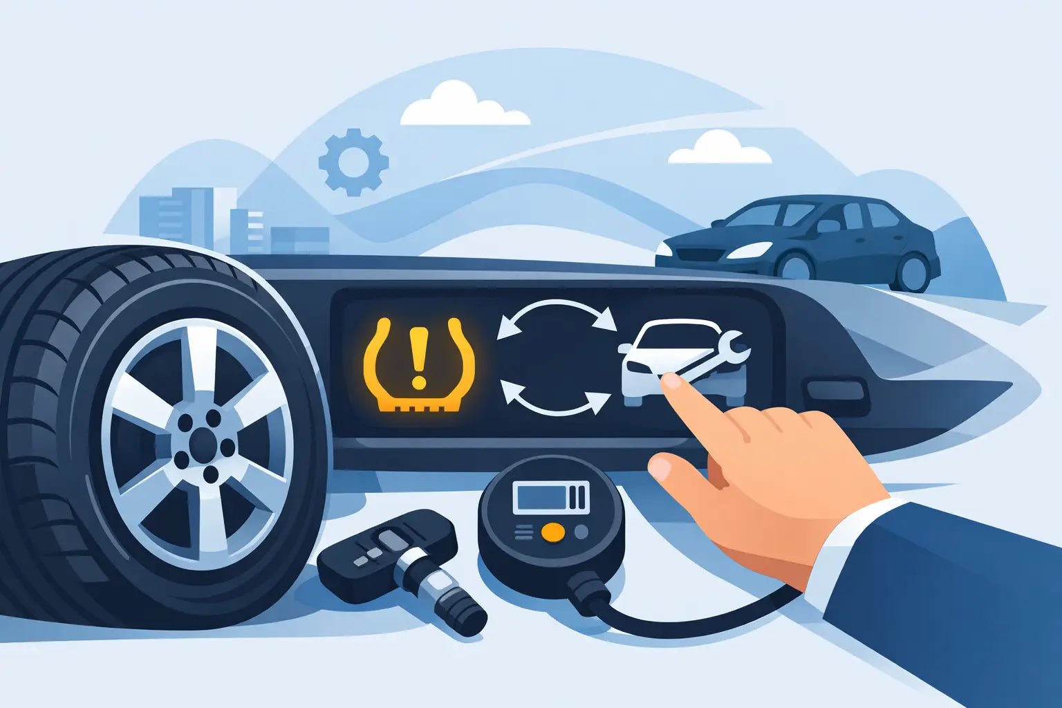 Wanneer moet u het TPMS-lampje resetten? - Peelrandbanden