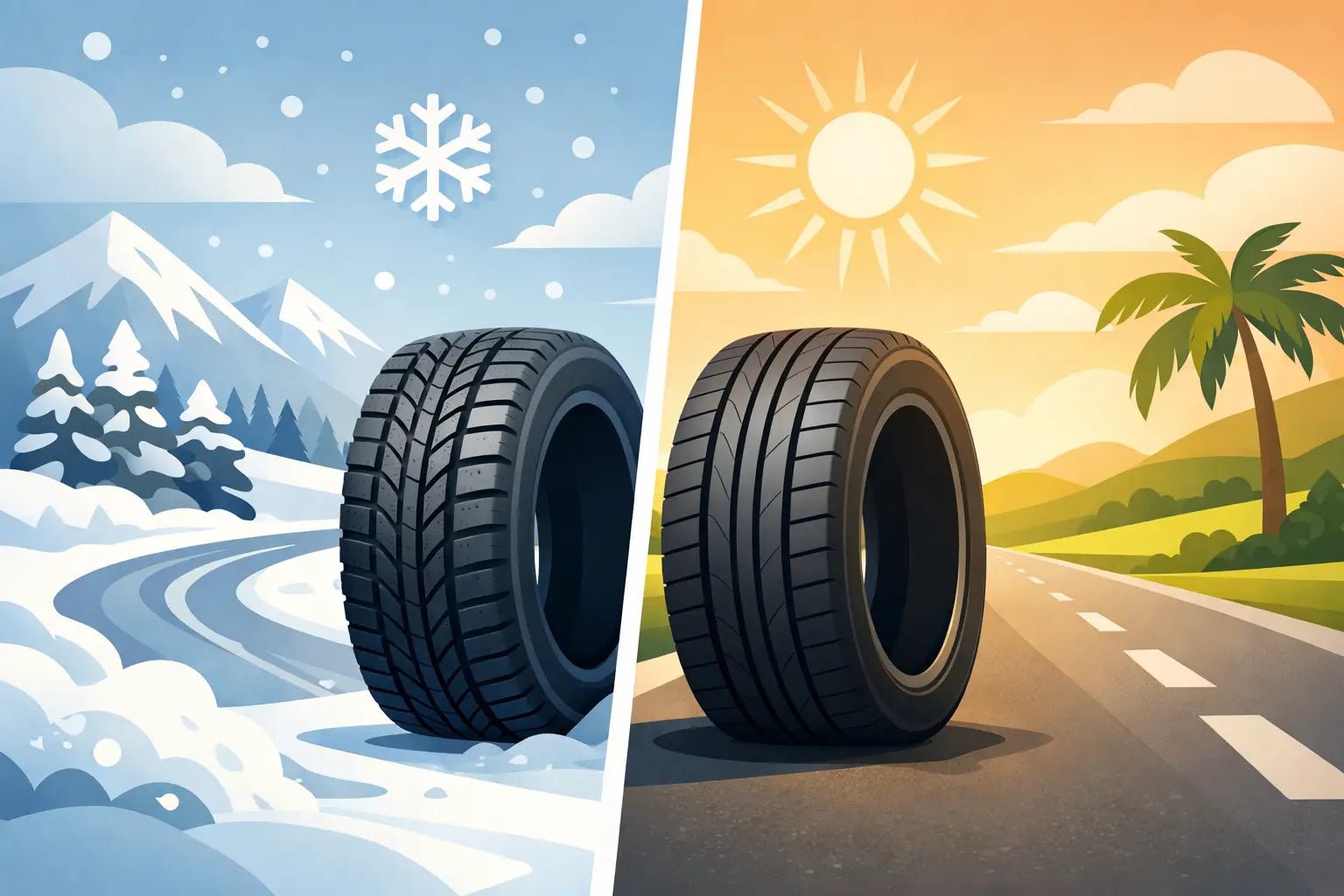 Winterbanden versus zomerbanden uitgelegd - Peelrandbanden