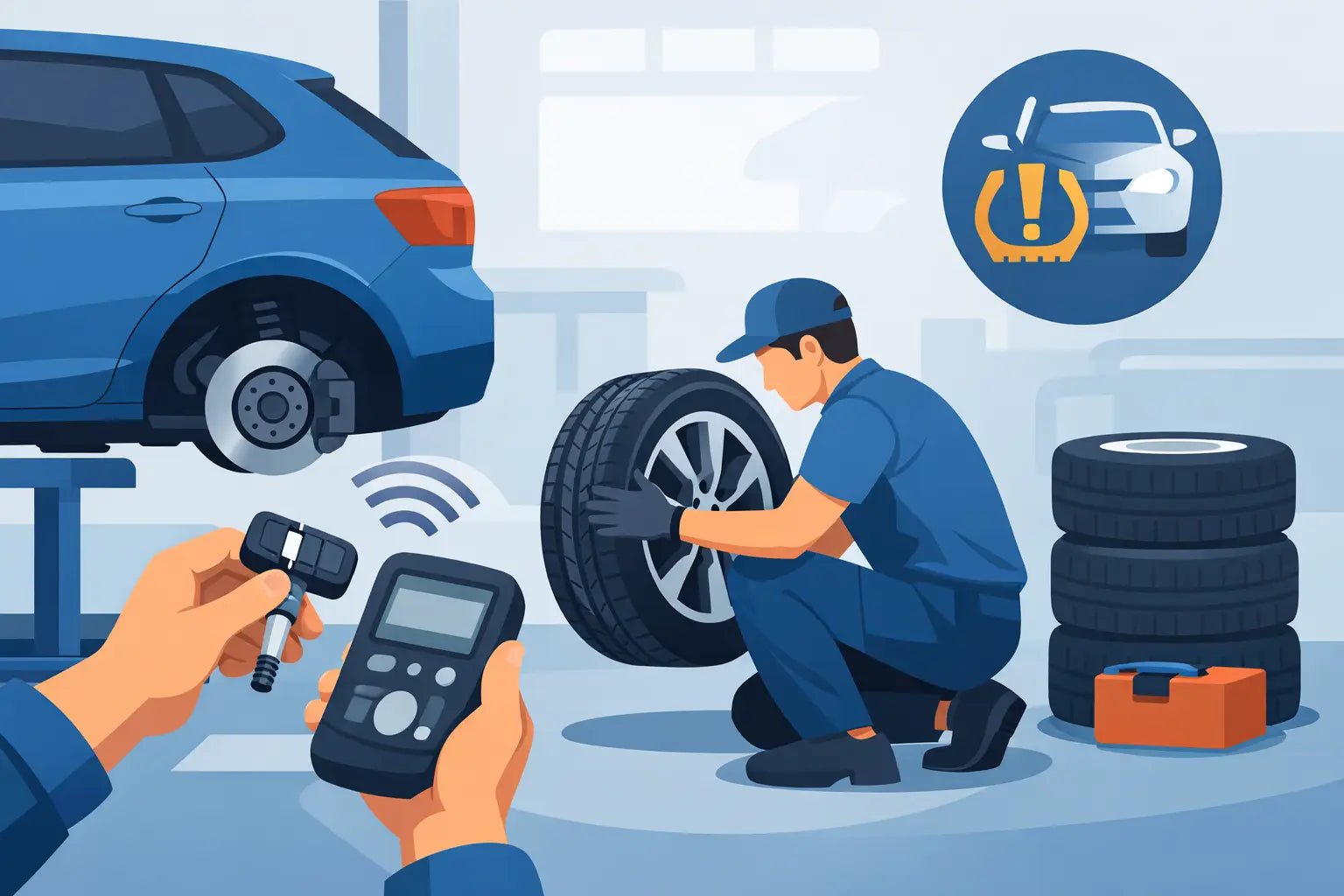 Hoe werkt TPMS service bij bandenwissel? - Peelrandbanden