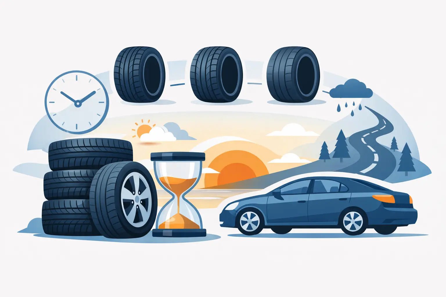 Hoe lang gaan autobanden mee? - Peelrandbanden