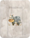 Changing Table Mattress 50X70 Cm-Soft and Waterproof Pillow for Baby Diaper Change and Children-Cute Hippo Cozy