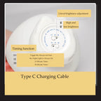 Cute Baby Night Light Dimmable Usb Charging Bedroom Bedside Nightlight Skin-Friendly Eye Care Kid Lamp Gift Childen Kawaii Home