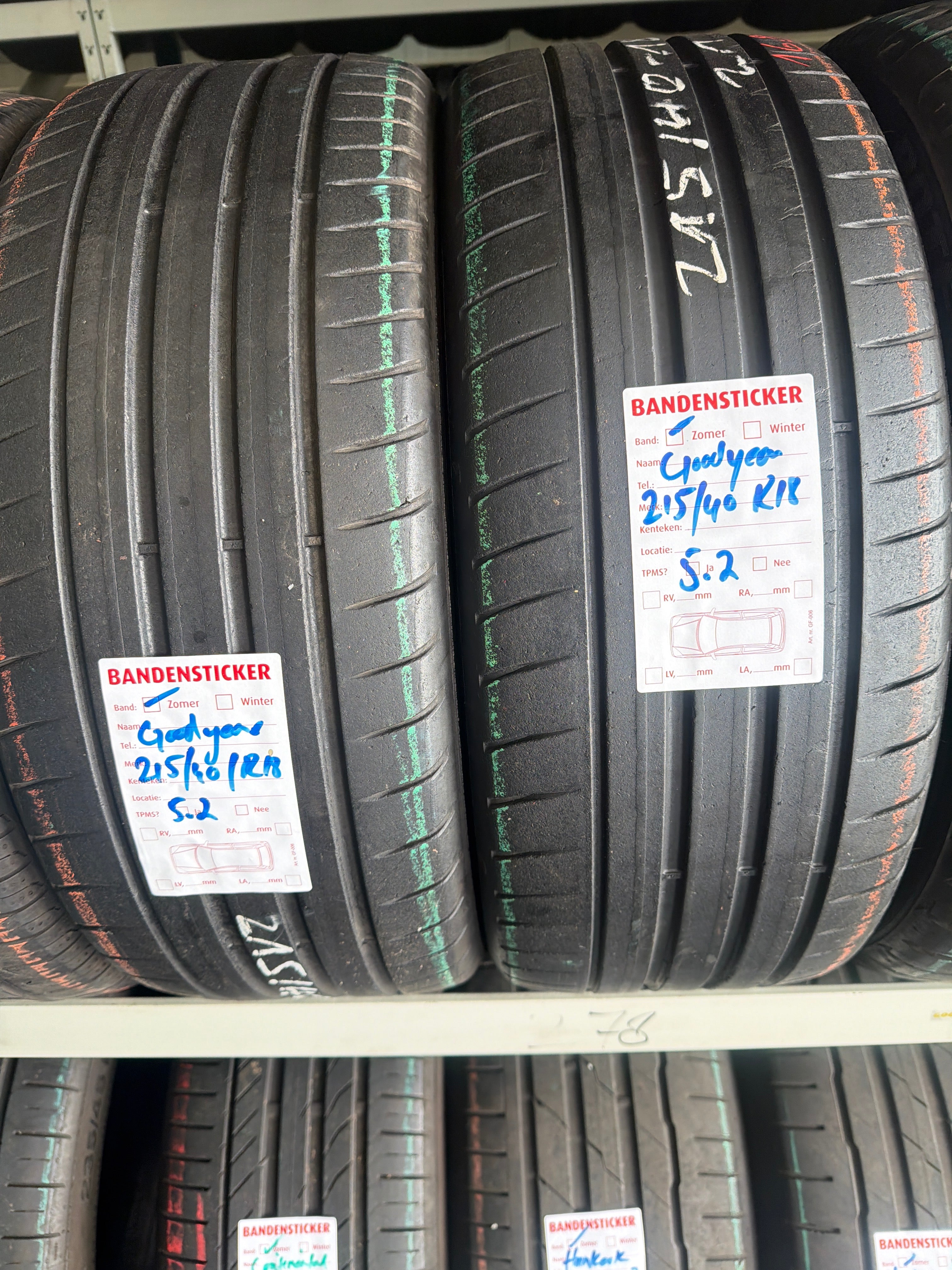 215/40 R18 GOODYEAR ZOMERBANDEN TE KO