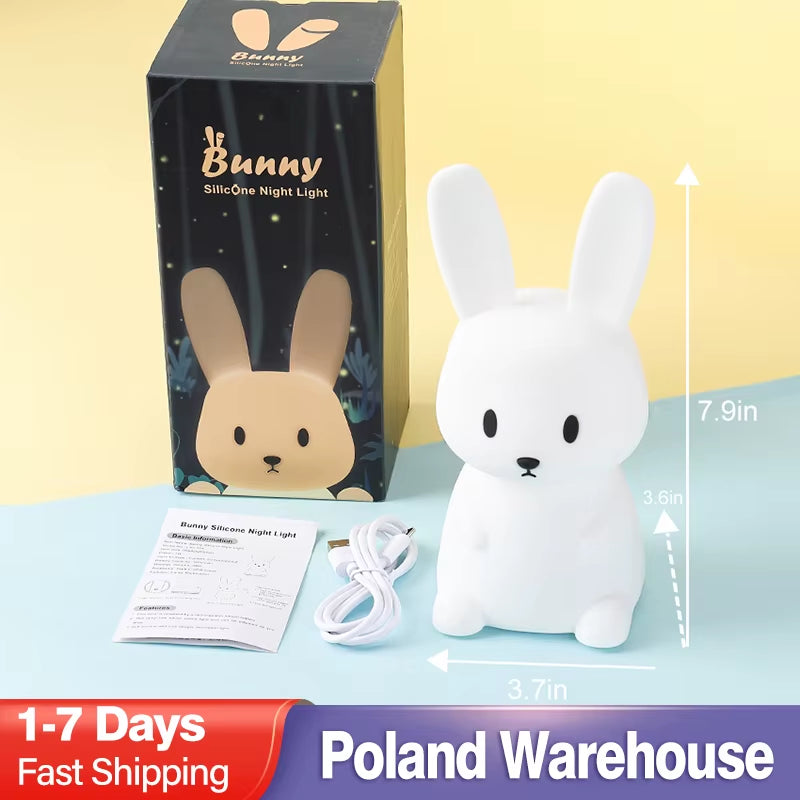 Cute Baby Night Light Dimmable Usb Charging Bedroom Bedside Nightlight Skin-Friendly Eye Care Kid Lamp Gift Childen Kawaii Home