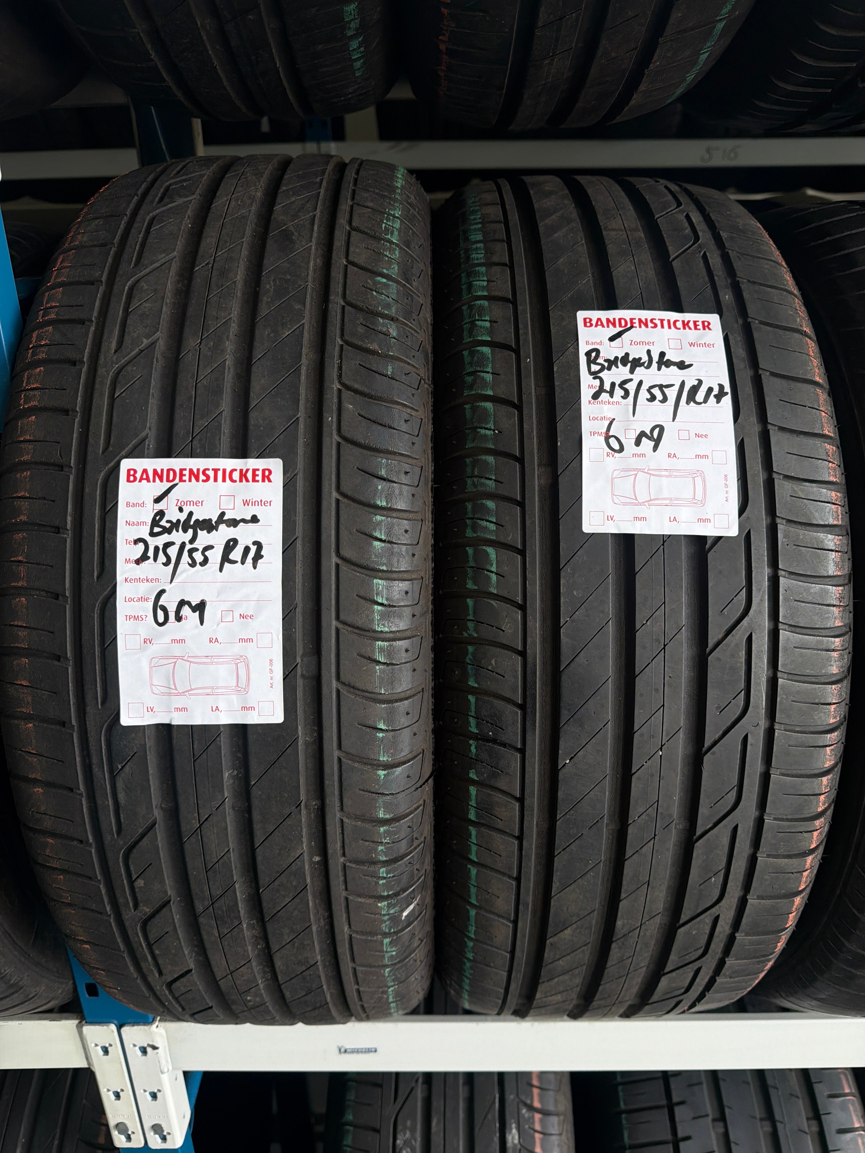 🔥 BRIDGESTONE 215/55 R17 ZOMERBANDEN – 6 MM PROFIEL 🔥