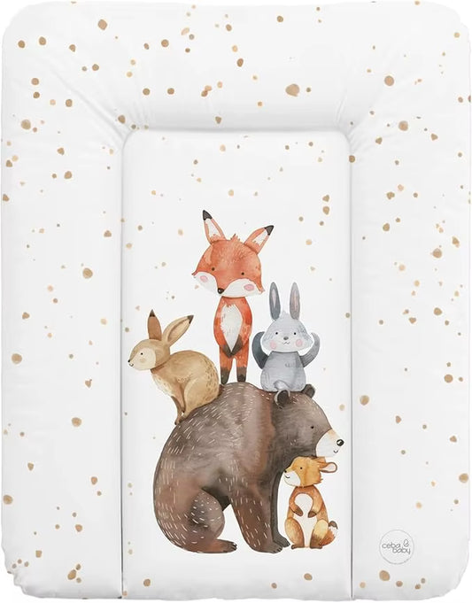 Changing Table Mattress 50X70 Cm-Soft and Waterproof Pillow for Diaper Change Babies and Children-Forest Friends Fantasy