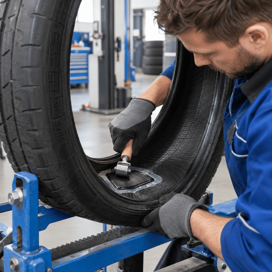 Lekke band reparatie - Peelrandbanden