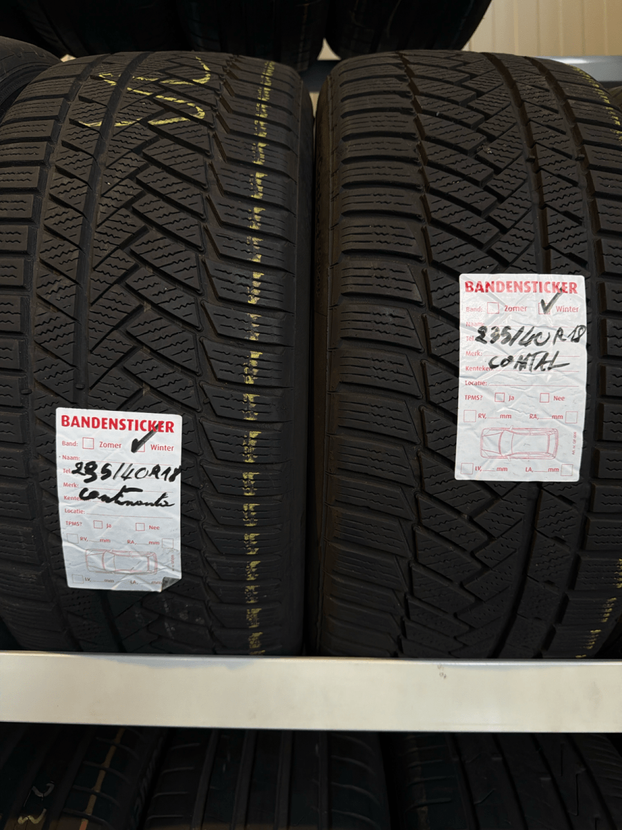 🔥 CONTINENTAL 235/40 R18 WINTERBANDEN TE KOOP 🔥 - Peelrandbanden