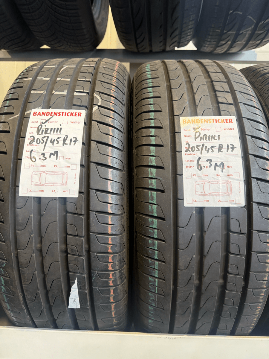 🔥 PIRELLI 205/45 R17 ZOMERBANDEN TE KOOP 🔥 - Peelrandbanden