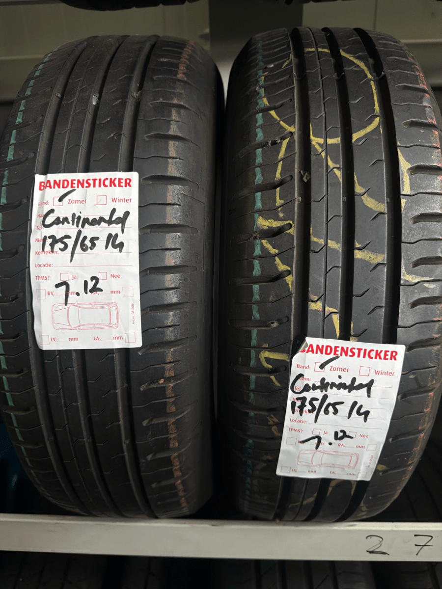 🔥 CONTINENTAL 175/65 R14 ZOMERBANDEN TE KOOP 🔥 - Peelrandbanden
