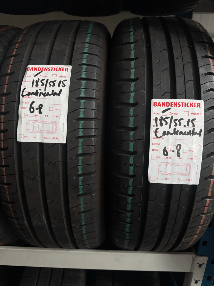 🔥 CONTINENTAL 185/55 R15 ZOMERBANDEN TE KOOP 🔥 - Peelrandbanden