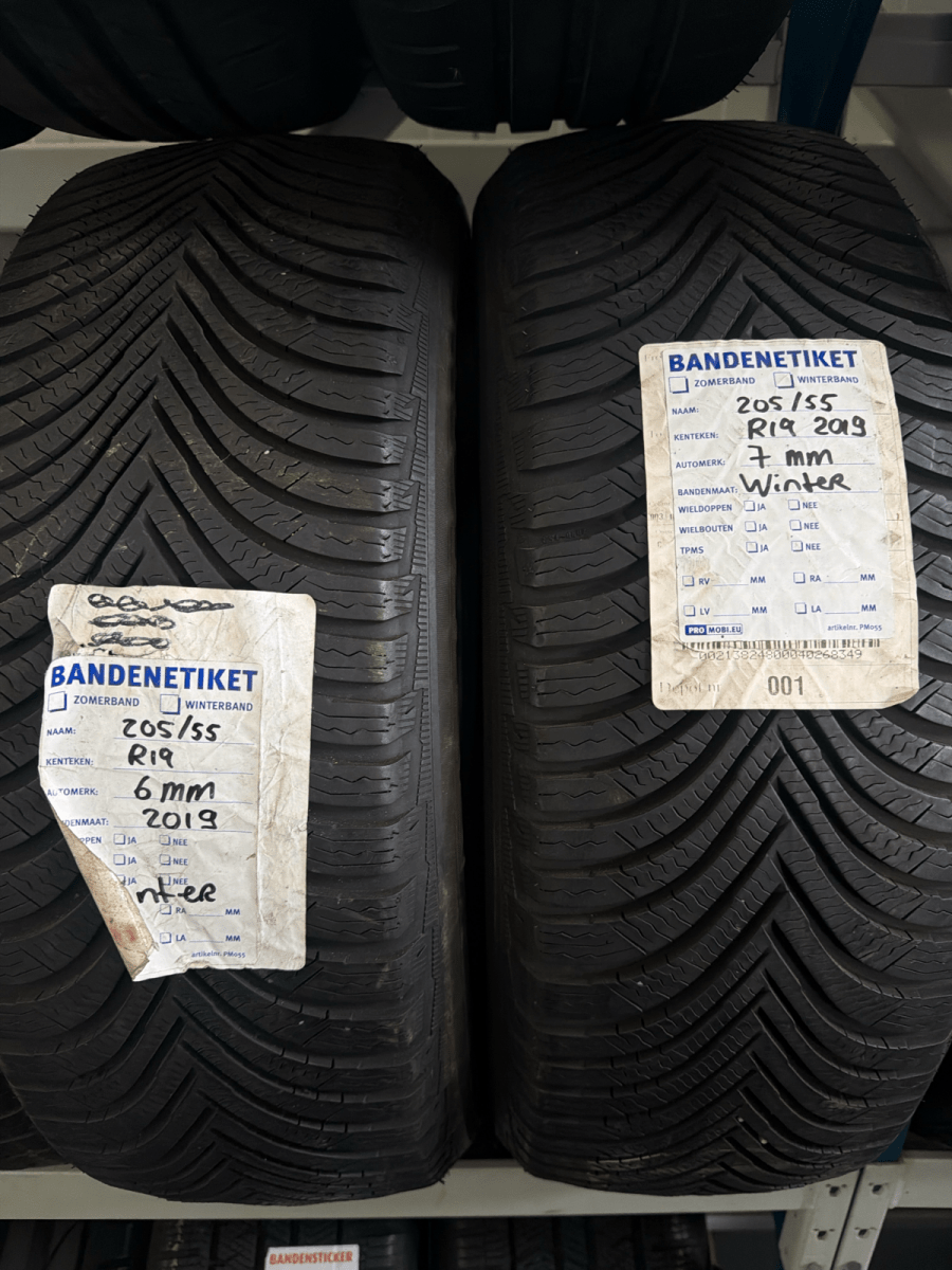 🔥 MICHELIN 205/55 R19 WINTERBANDEN TE KOOP 🔥 - Peelrandbanden