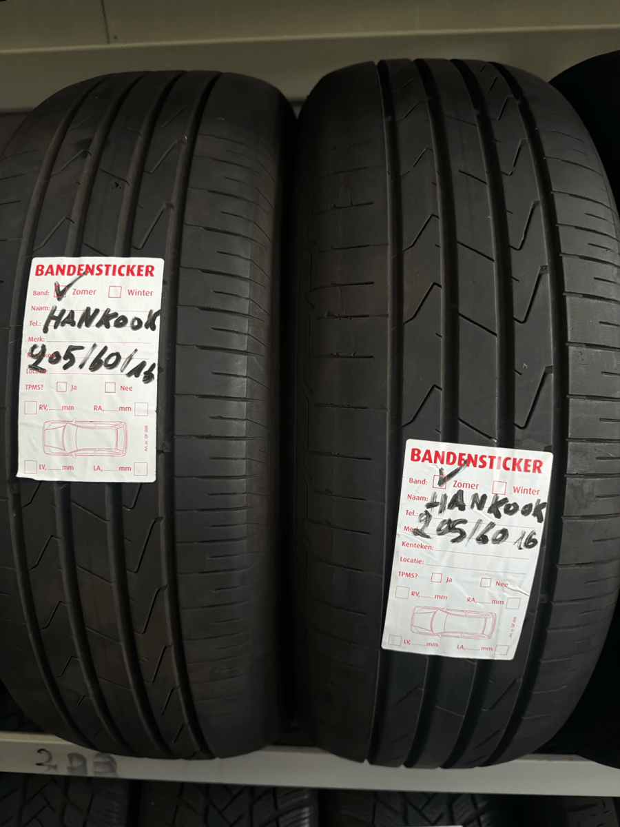 🔥 HANKOOK 205/60 R16 ZOMERBANDEN TE KOOP 🔥 - Peelrandbanden